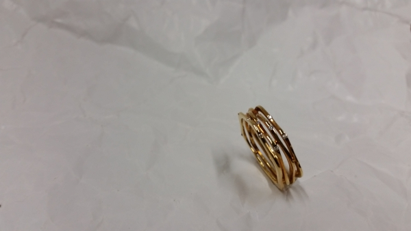 Ring aus 585/- Gelbgold mit Brillanten 0,12ct w/si